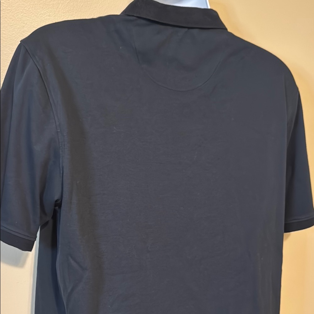 Classic Black Polo Shirt with Diego Rivera Mural Pocket - Picture 6 of 9